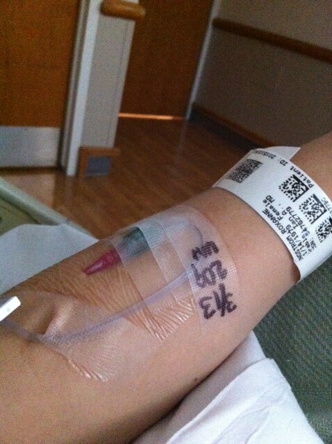in hospital